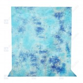 Hand Dyed 10' X 20' Sky Blue Muslin Backdrop Background | LS-Photo Studio